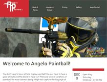 Tablet Screenshot of angelopaintball.com